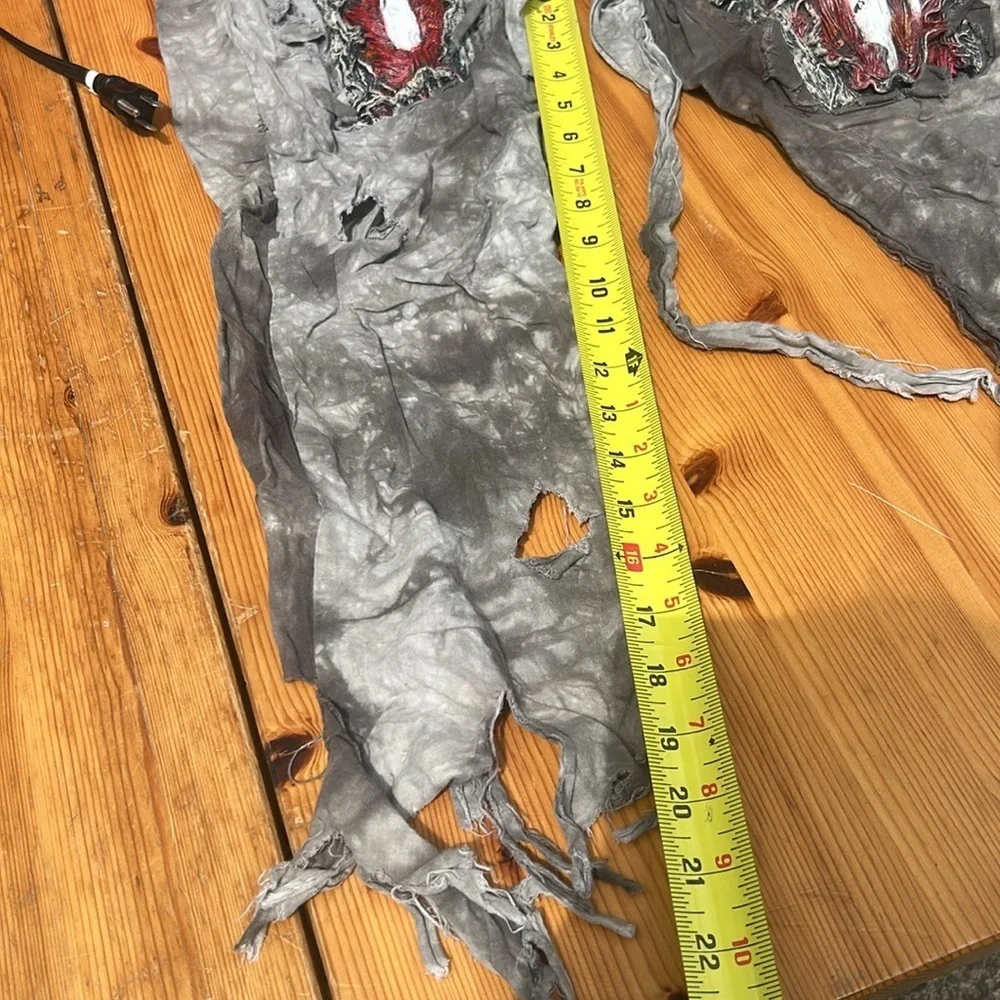 3D Zombie Halloween Costume Boys Size 8 10 and mask